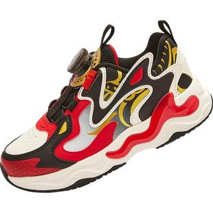 巴拉巴拉童鞋男童运动鞋跑步鞋秋冬儿童鞋子2026新款红色老爹鞋潮