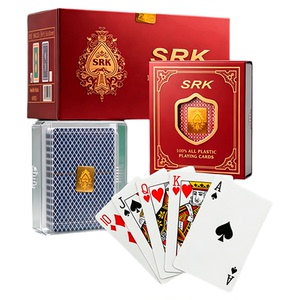 SRK正品双面磨砂PVC扑克6副装