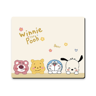 小鼠标垫子女生ins风可爱卡通电脑键盘垫办公室桌面防滑桌垫定制