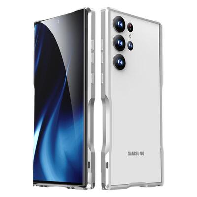适用于三星s25ultra手机壳Galaxys24ultra金属边框s23ultra加厚保护套s22ultra透气散热s简约S25edge全包边框