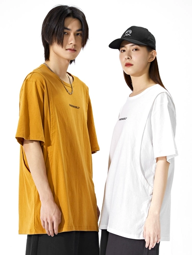 Оригинальный дизайнерский изогнутый трехмерный орган подходит для мужчин и женщин, хлопковая футболка с коротким рукавом для влюбленных, короткий рукав