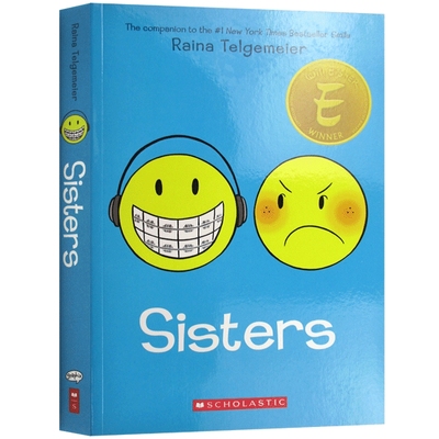 Sisters 姐妹 英文原版漫画书籍 Smile续集 Raina Telgemeier 儿童全彩漫画小说 女孩成长之路 纽约时报推荐小说 进口原版英语书籍