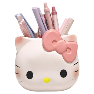 卡通笔筒可爱趣味收纳盒摆件创意桌面多功能化妆品办公室收纳客厅