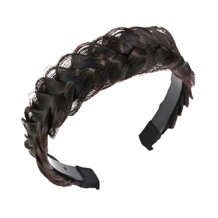 儿童发箍编发女不勒头碎发蓬松麻花辫鱼骨辫一体宽边防掉带齿饰品