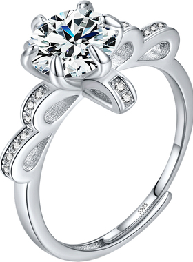 摩典925纯银戒指轻奢女