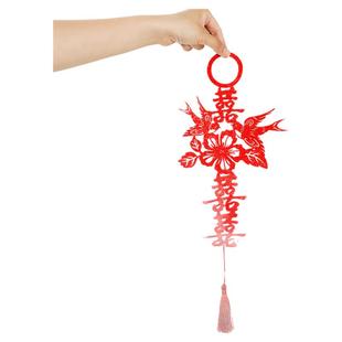 婚房布置结婚喜字门把手挂件婚庆用品客厅卧室门挂饰新房装饰套装