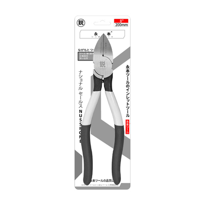 日本福冈水口钳高硬度斜口钳电工剪线专用剪工业模型3D电子钳子11