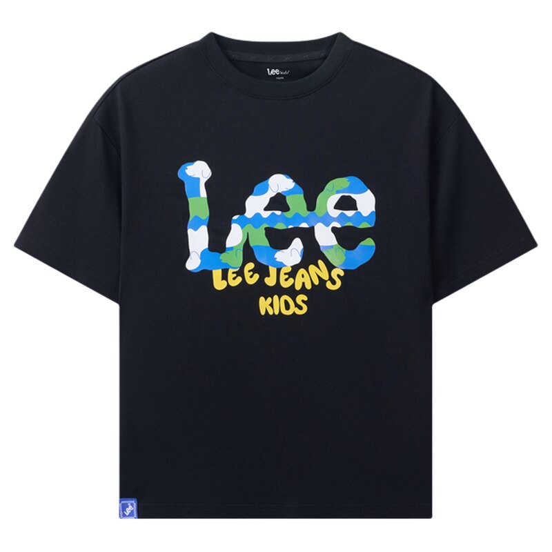 Leekids纯棉短袖涂鸦T恤