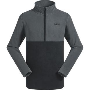 骆驼户外立领抓绒衣女徒步登山冲锋衣内胆摇粒绒内搭外套男春秋季