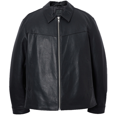 杰克琼斯男装2025年冬季新款皮衣质感百搭羊皮革潮流夹克羽绒服