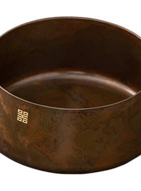 茶杯盆的器皿复古大漆状禅意建水