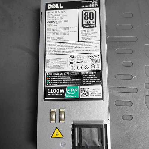 戴尔Dell 1100W EPP电源 D1100E-S0议价
