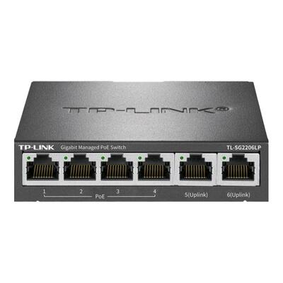 6口千兆PoE交换机4口供电云管理