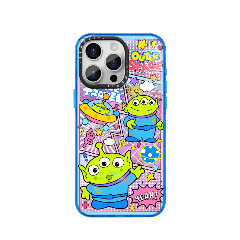 benefit卡通拼接三眼外星人适用于iphone17promax苹果16PRO晶盾磁吸手机壳15新款13套14冰川纹12防摔彩色边框