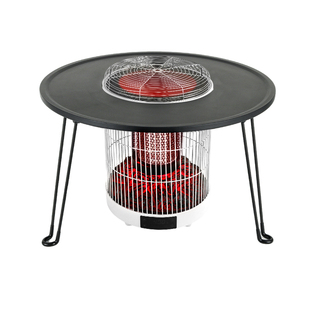 新型桌下取暖器家用麻将桌四面烤火炉子电暖气暖脚石墨烯电烤火盆