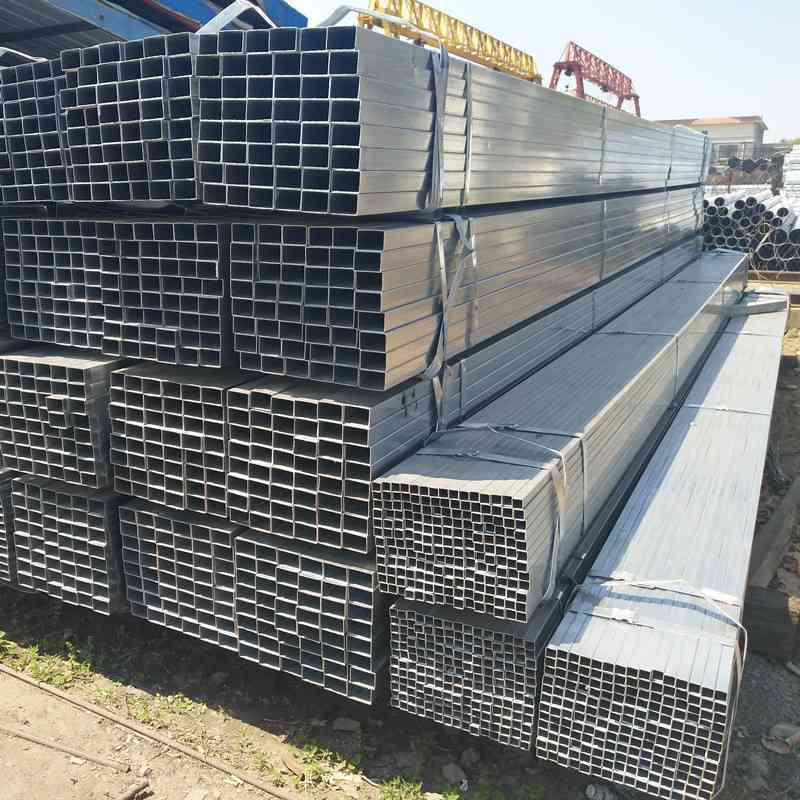 山东泰安 镀锌方管 50*50 方通 镀锌带方管  兆利达 薄壁方管