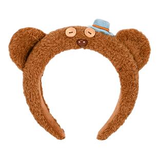 环球正版周边potdemiel蜂蜜罐tim熊毛绒发箍洗脸化妆可爱头饰儿童