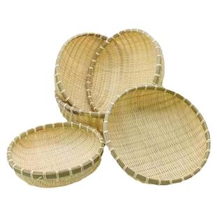 竹编制品馒头收纳筐竹制品篮子竹编筐洗菜沥水淘米篮水果篮小簸箕