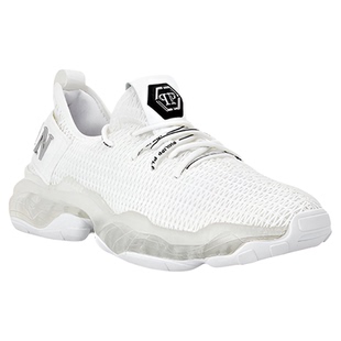 PHILIPP PLEIN 男女款Runner Hyper$Hock低帮网面运动鞋厚底增高