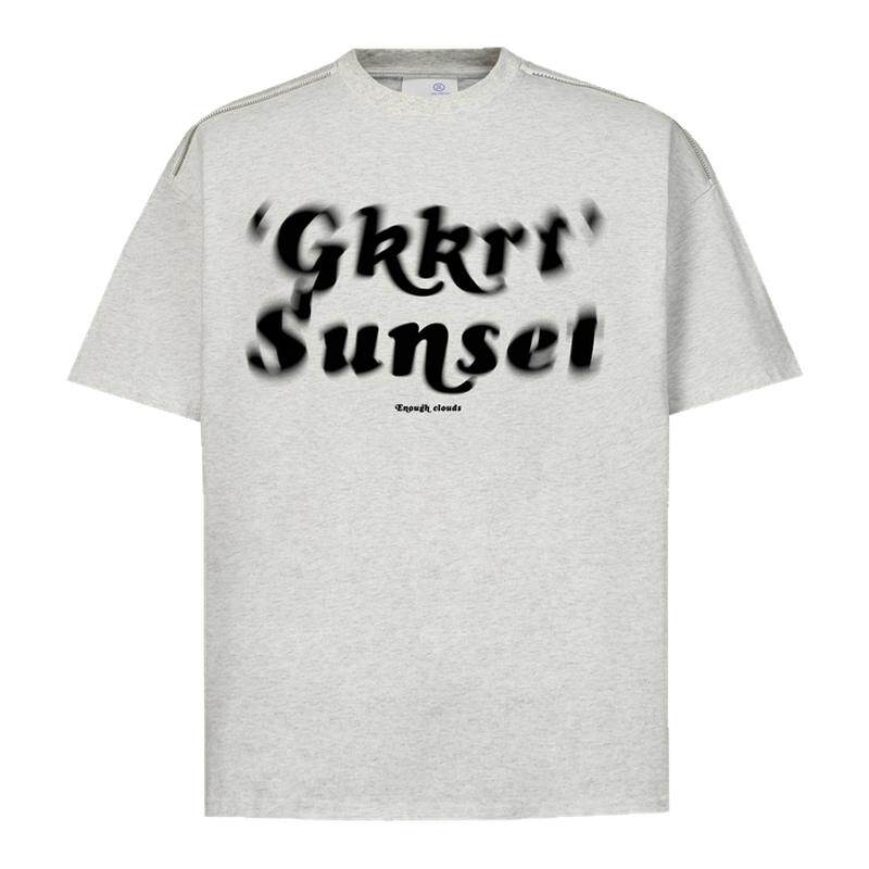 GKKRT潮牌模糊字母印花短袖T恤