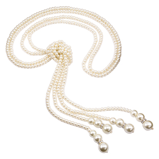 日韩珍珠毛衣链长款项链女简约百搭衣服配饰挂件高档大气装饰品秋