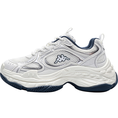 Kappa女鞋厚底银色老爹鞋子女款