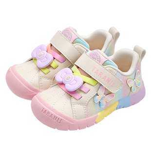 泰兰尼斯218运动学步鞋女宝宝春秋新款儿童鞋女童软底包头机能鞋