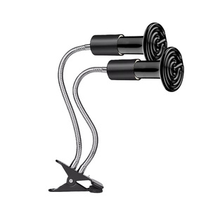 双头植物加热灯温棚恒温加热器花房升温多肉越冬补光灯智能温控