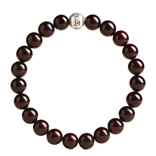 庆祥泰六字箴言天然印度小叶紫檀手串男士官方旗舰店木质佛珠手链