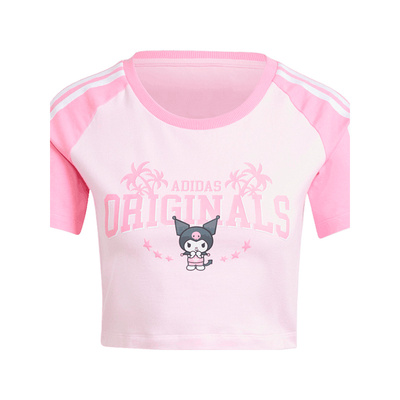 adidas Originals阿迪三叶草女子CROP BABY TEE K运动T恤JH0570