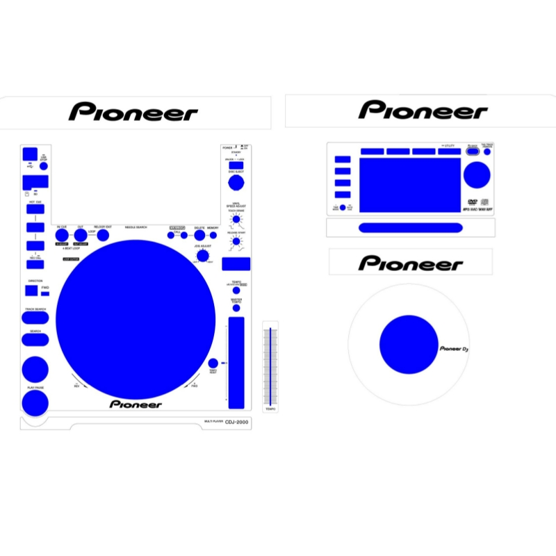 先锋面板DJ贴纸 CDJ2000 CDJ2000NEXUS打碟机DJM900NEXUS SRT贴膜