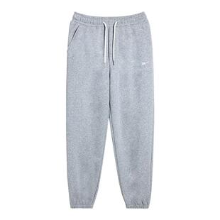 回力裤子男款运动2025秋冬新款休闲长裤灰色束脚加厚加绒男士卫裤