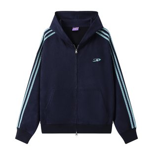 江南先生NewJNXS星宇宙仿麂皮星星织带宽松卫衣裤子休闲情侣套装