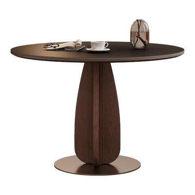 奥古斯特实木餐桌圆形小户型