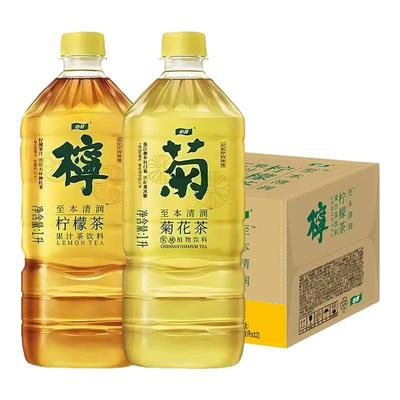 怡宝菊花茶柠檬茶1L大瓶装