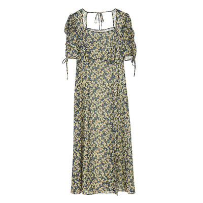 索玛休闲百搭碎花连衣裙