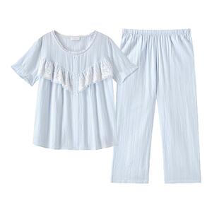 兰卓丽家居服女套装短袖防凸点