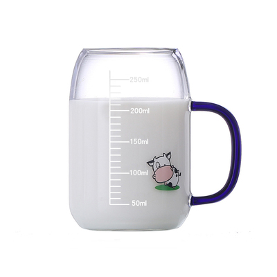 微波炉可加热玻璃牛奶杯