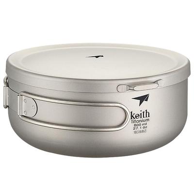 铠斯纯钛饭盒带盖大容量饭碗