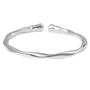 宫里上新银手镯女款纯银9999足银正品古法银镯子开口女生生日礼物