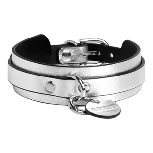 Puppy*真皮项圈choker专圆牌定制刻字男女时尚cos颈圈情侣礼物