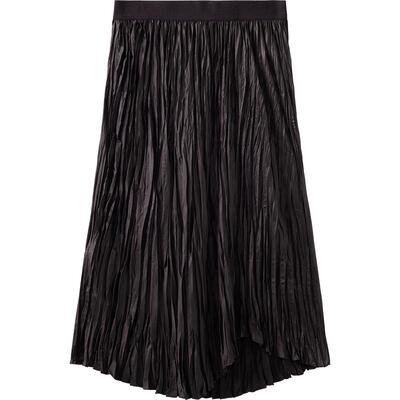 播商场同款法式高腰褶皱半身裙女夏季新款休闲百褶裙BDS2BD2617