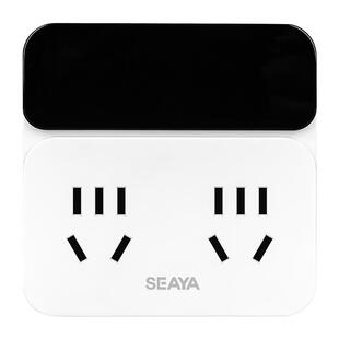 希崖超薄魔方插座USB快充带小夜灯插头转换器床头插座面板多孔