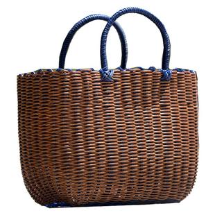 节日寿宴伴手礼篮子购物篮买菜篮手提篮野餐篮洗澡篮编织包收纳篮