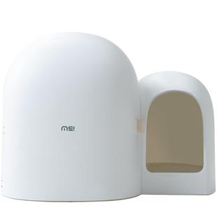 麻薯猫砂盆全封闭超大号幼猫厕所走廊式防臭防外溅猫咪通道沙屎盆