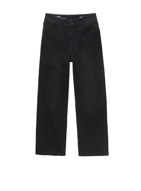 ABLEJEANS加绒大直筒裤牛仔裤女