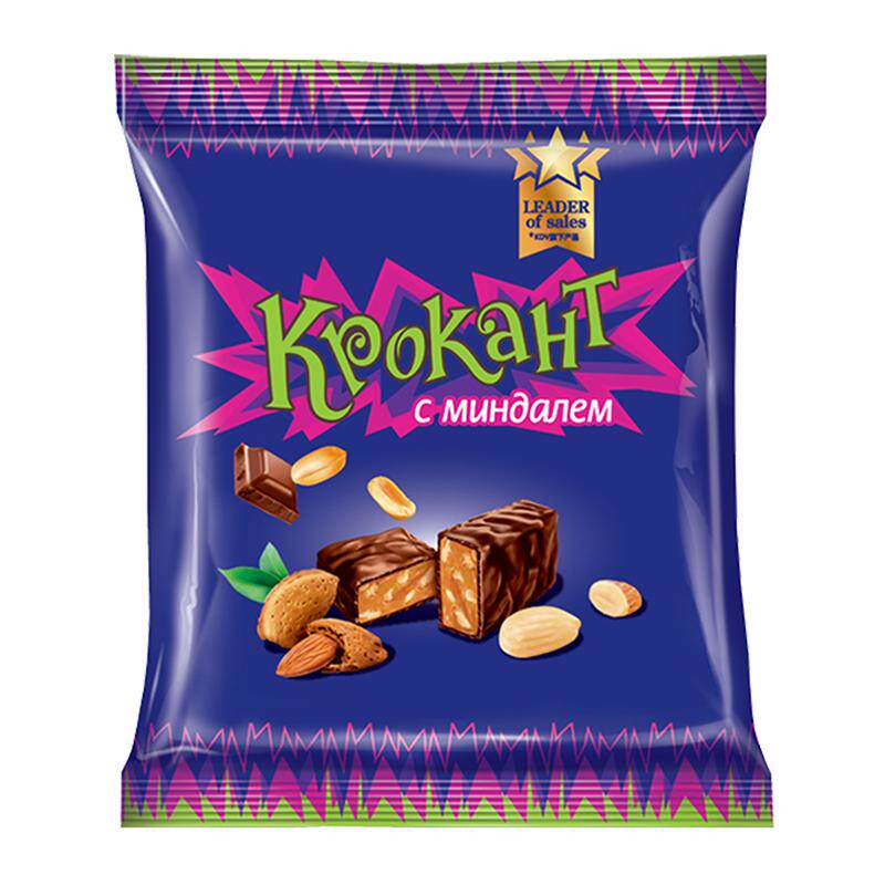 俄罗斯紫皮糖KDV巧克力味夹心糖果紫皮糖原装进口休闲小零食喜糖