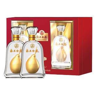 永不分梨酒40度360ml*2瓶虹型礼盒装婚宴礼品酒邯郸特产临漳梨酒