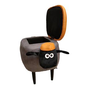 小羊肖恩换鞋凳家用凳梳妆凳可爱脚凳门口穿鞋凳创意进门矮凳入户