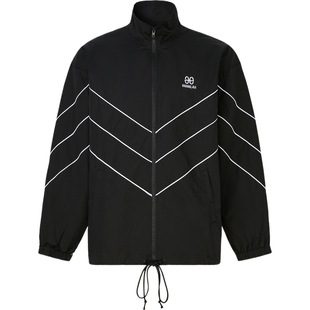 【折扣】EGONLAB 男复古时髦宽松棉质混纺斜纹布外套